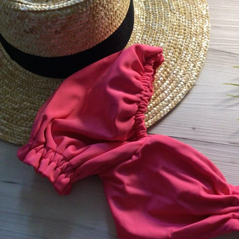 Agua Bendita Hot Pink Fuschia Bikini Set